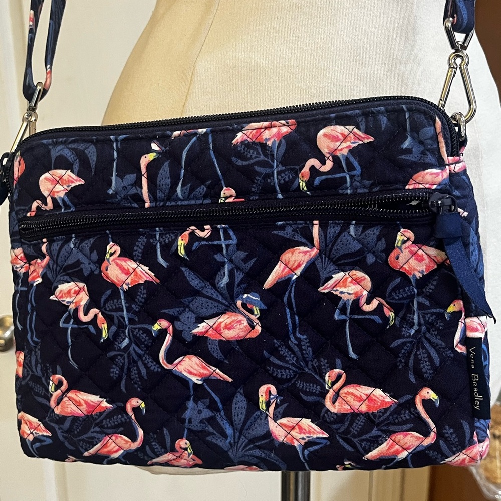 Vera Bradley Crossbody Bag – Flamingo Print